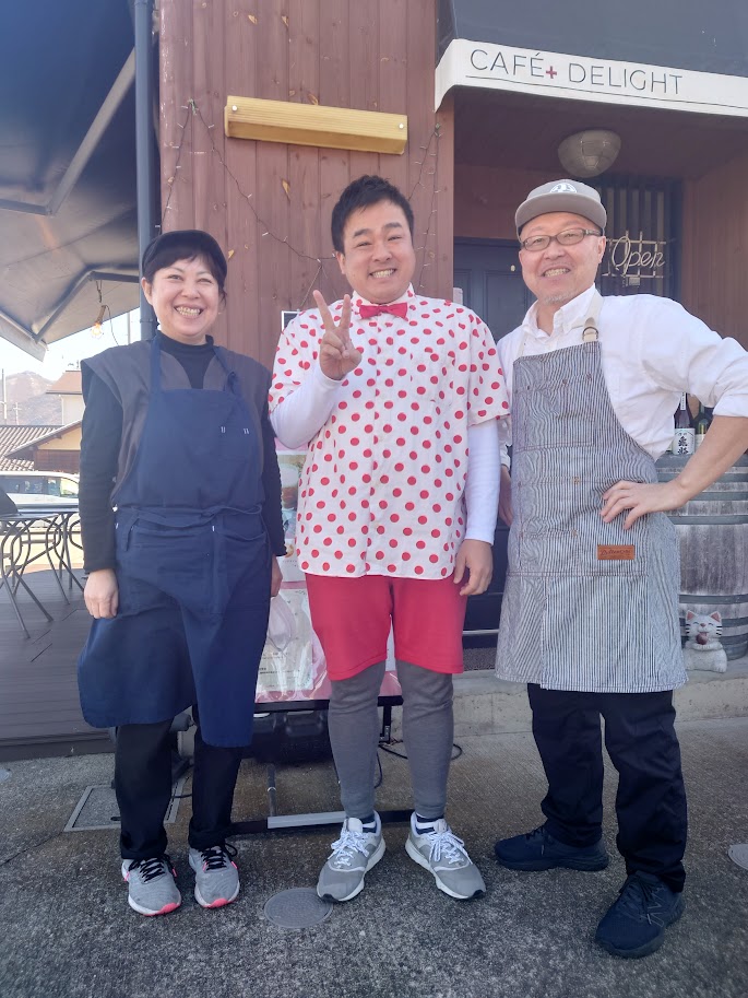 テレビ取材（ハッチャンさん）と小布施 Café+ Delight